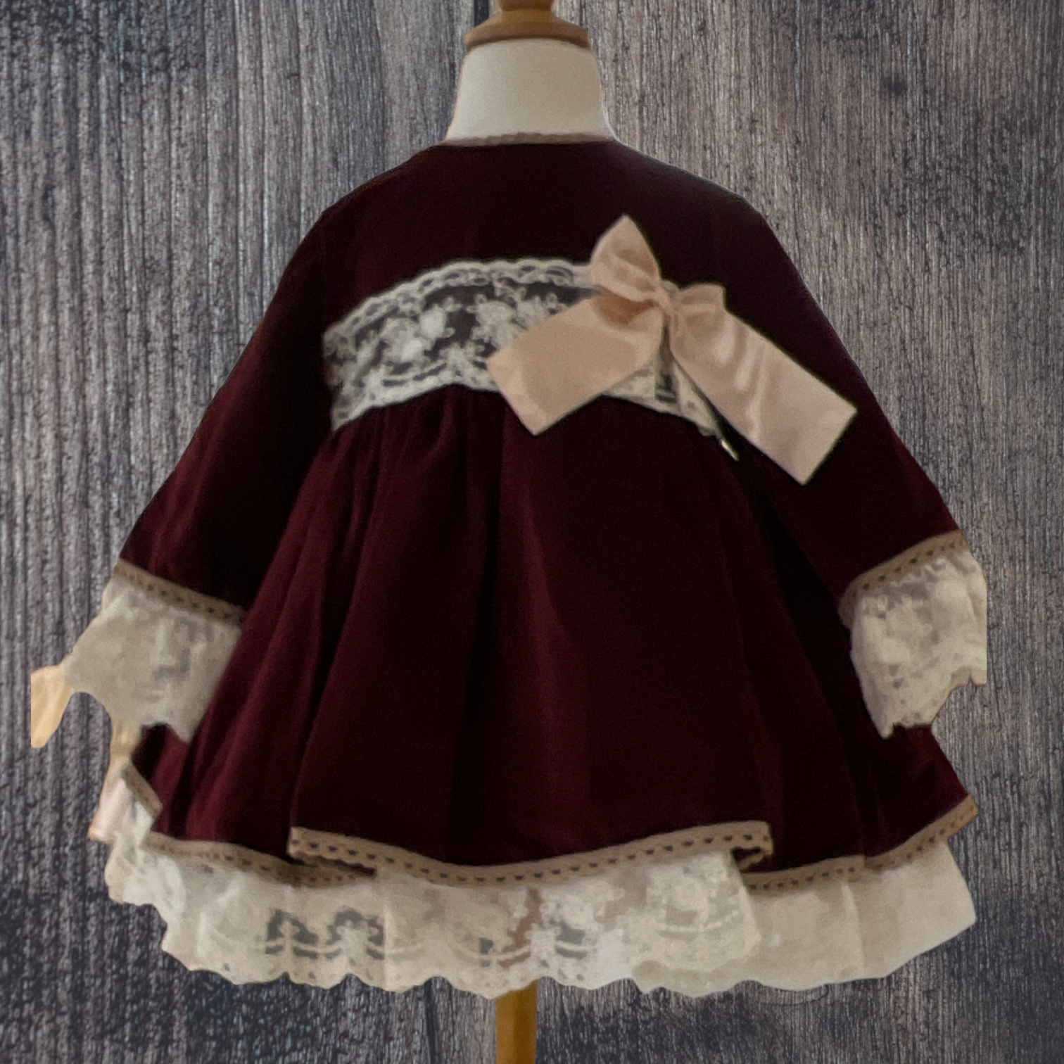 Burgundy Velvet Dress